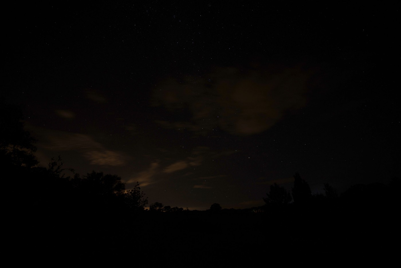 Night sky over Newborough